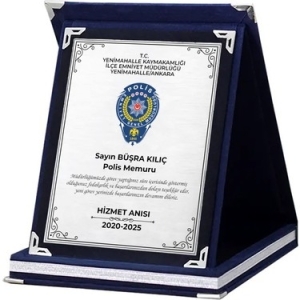 ORTA LACİVERT ALBÜM PLAKET 12X16 CM