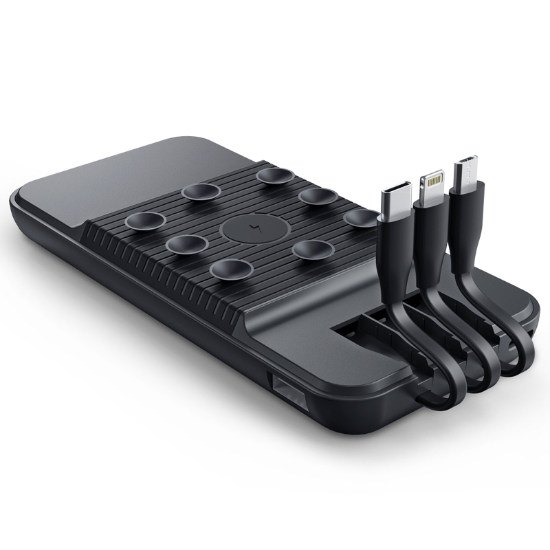 GÜZELYALI 10.000 MAH SİYAH WIRELESS STANDLI POWERBANK