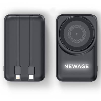 AĞVA 10.000 MAH SİYAH MAGSAFE  ve  WIRELESS POWERBANK